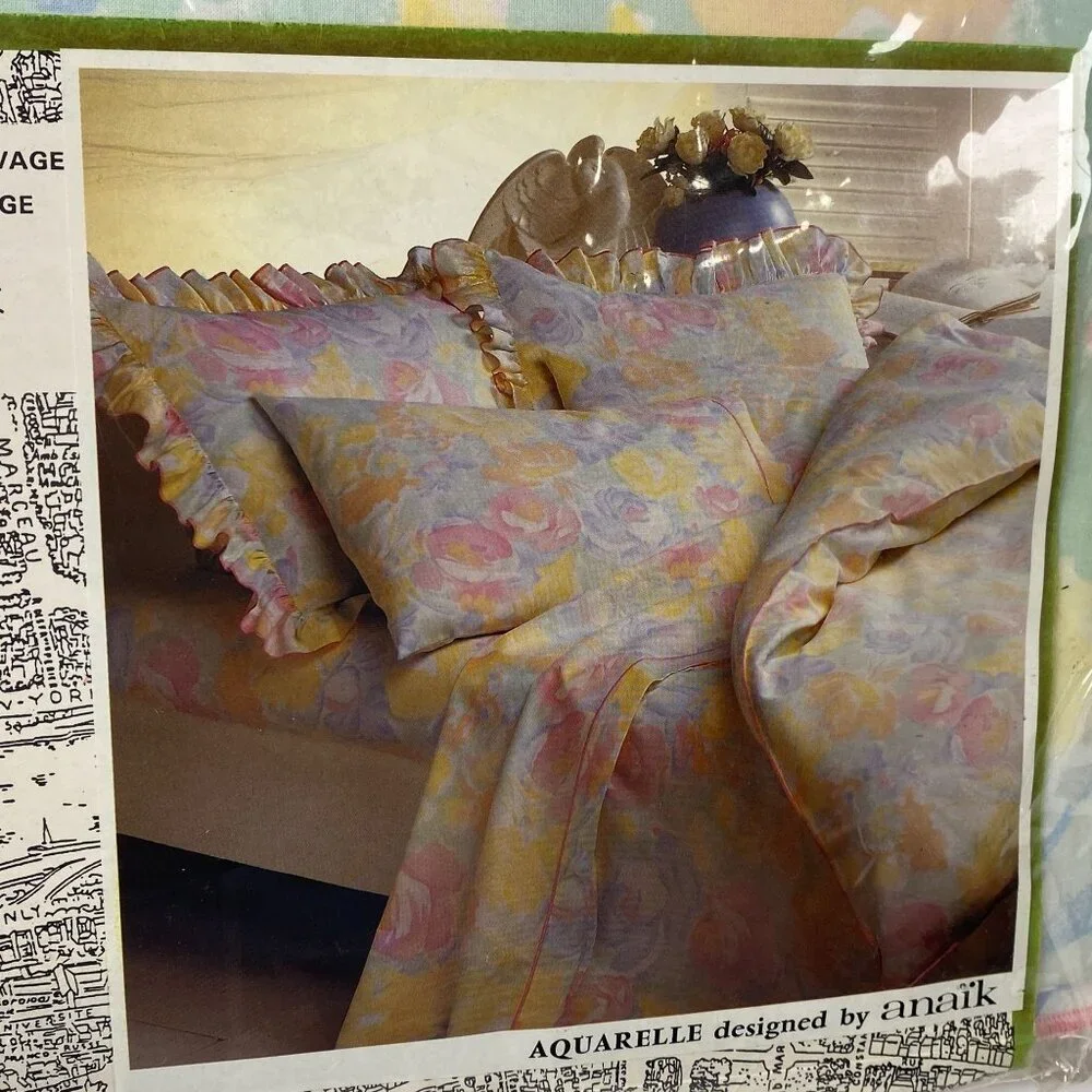 Frenchtex Designed By Anaïk Paris Duvet Cover Twin Size Floral Pastel Vintage